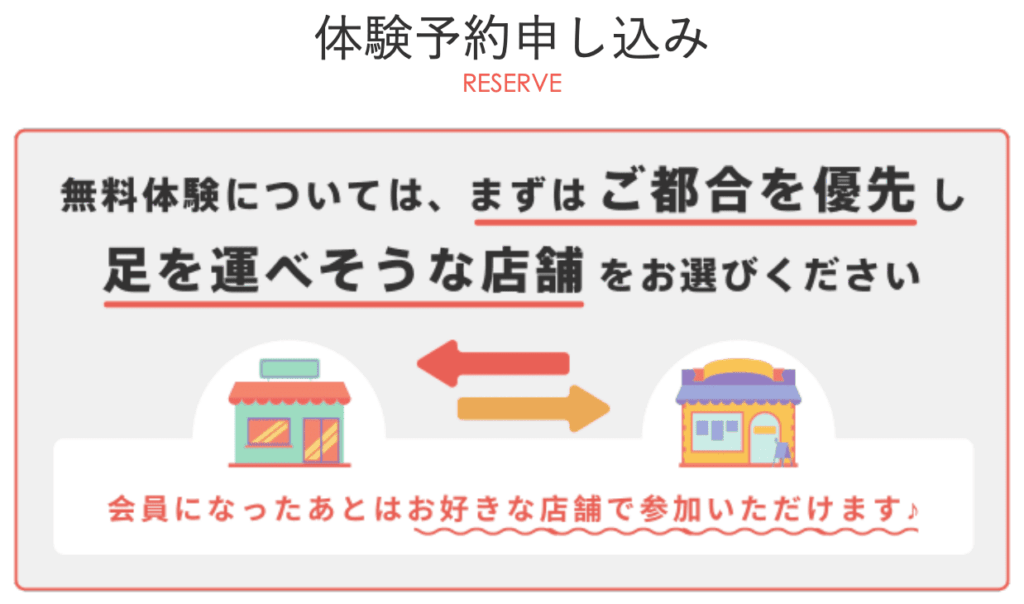 体験予約申し込み