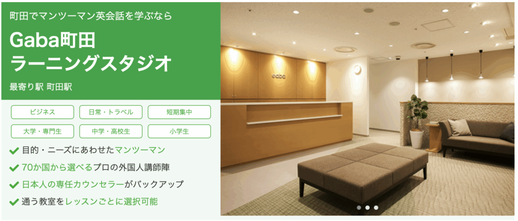Gabaマンツーマン英会話 町田校へのアクセス