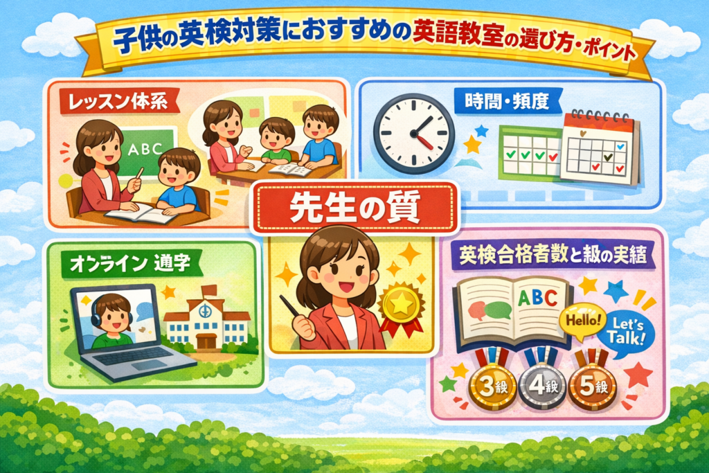 英検対策のスクール・塾を選ぶポイント